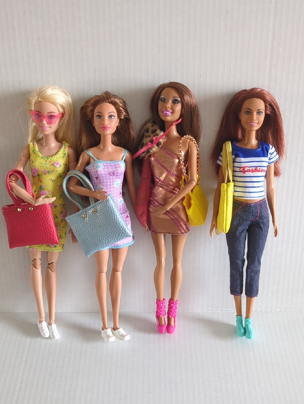 Barbies Doll  with Colorful Handbags